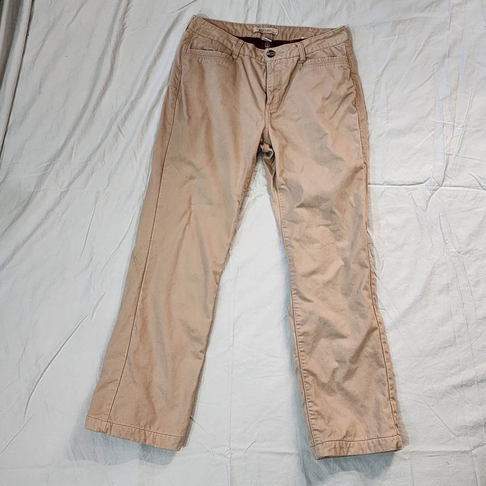 Woman's Tan Flannel Lined Pants